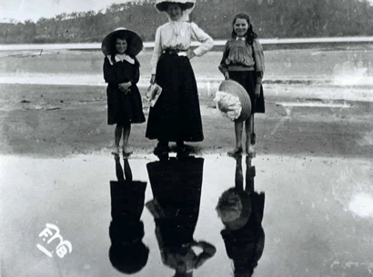 Stella Boreham with their two daughters in New Zealand