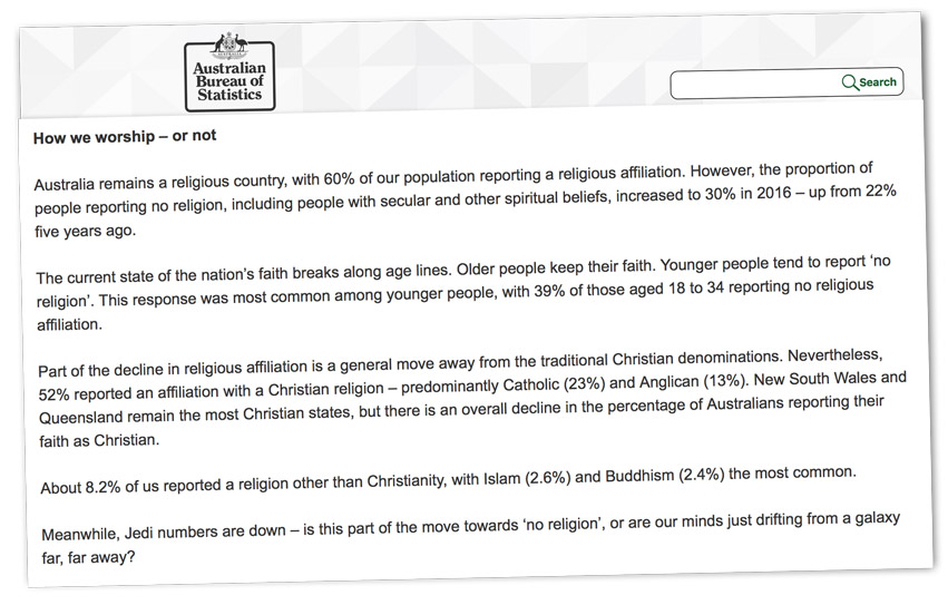 The 2016 Australian Census Results