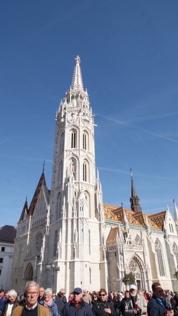 The Budapest Basilica overlooking the Danube River and the city of Budapest