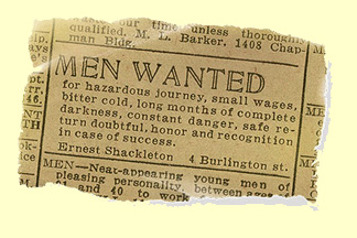 Shackleton's Advert