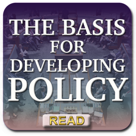 The Basis for Developing Public Policies