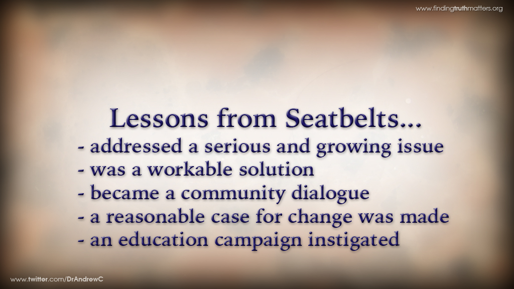 The moral value of seatbelts